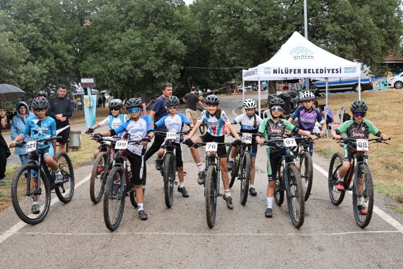 Nilüfer’de zorlu parkurda pedallar döndü