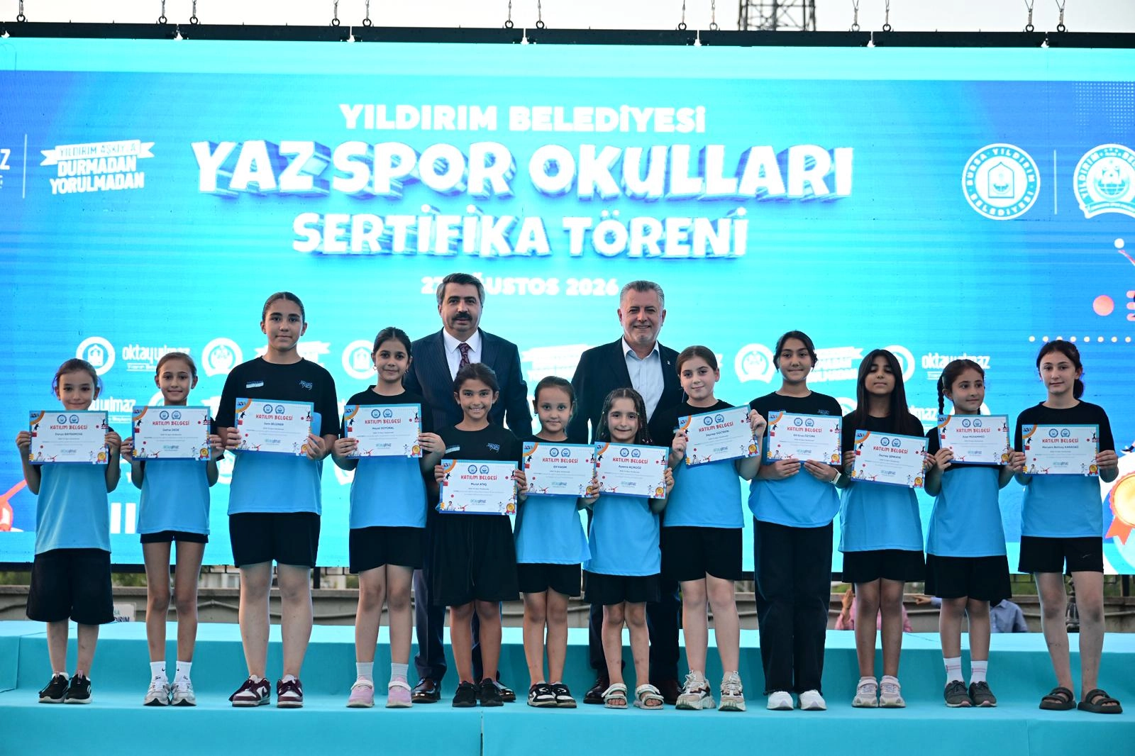 Yıldırım’da Yaz Spor Okulları sertifika töreniyle tamamlandı