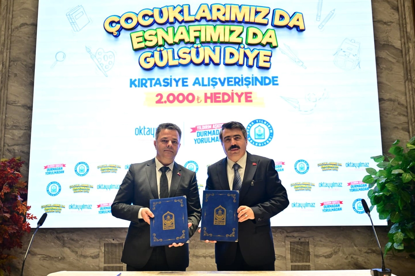 Yıldırım'dan 6 bin öğrenciye kırtasiye desteği